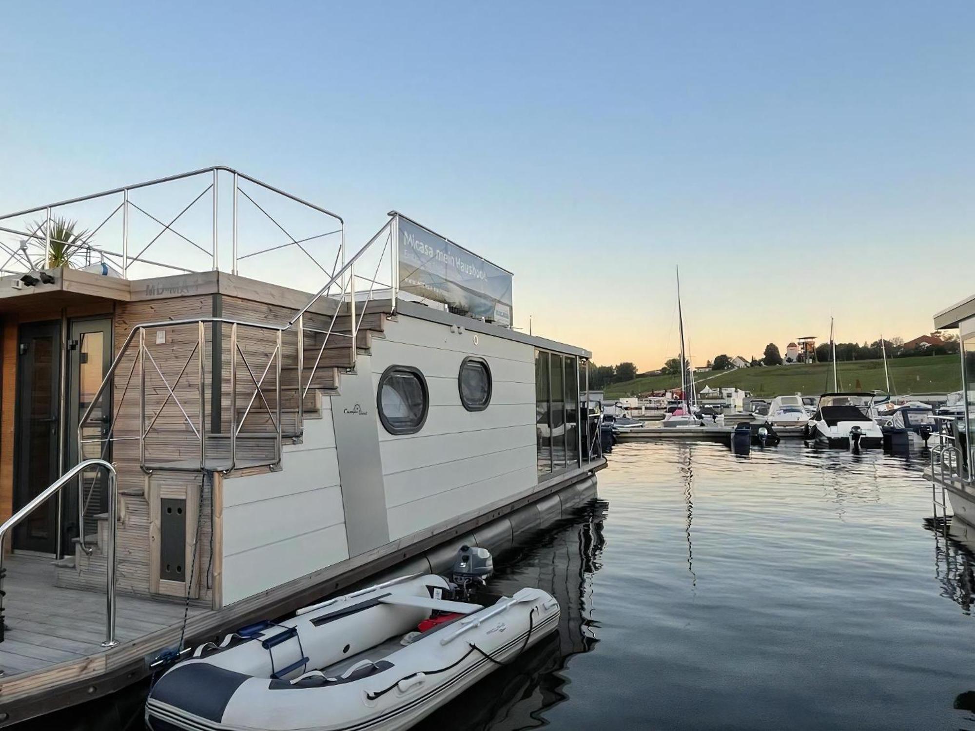 Hausboot Schiff Fuer 4 Personen Ca, 33 M Sup2 In Braunsbedra, Sachsen Anhalt Halle Saale Unstrut Region Eksteriør billede