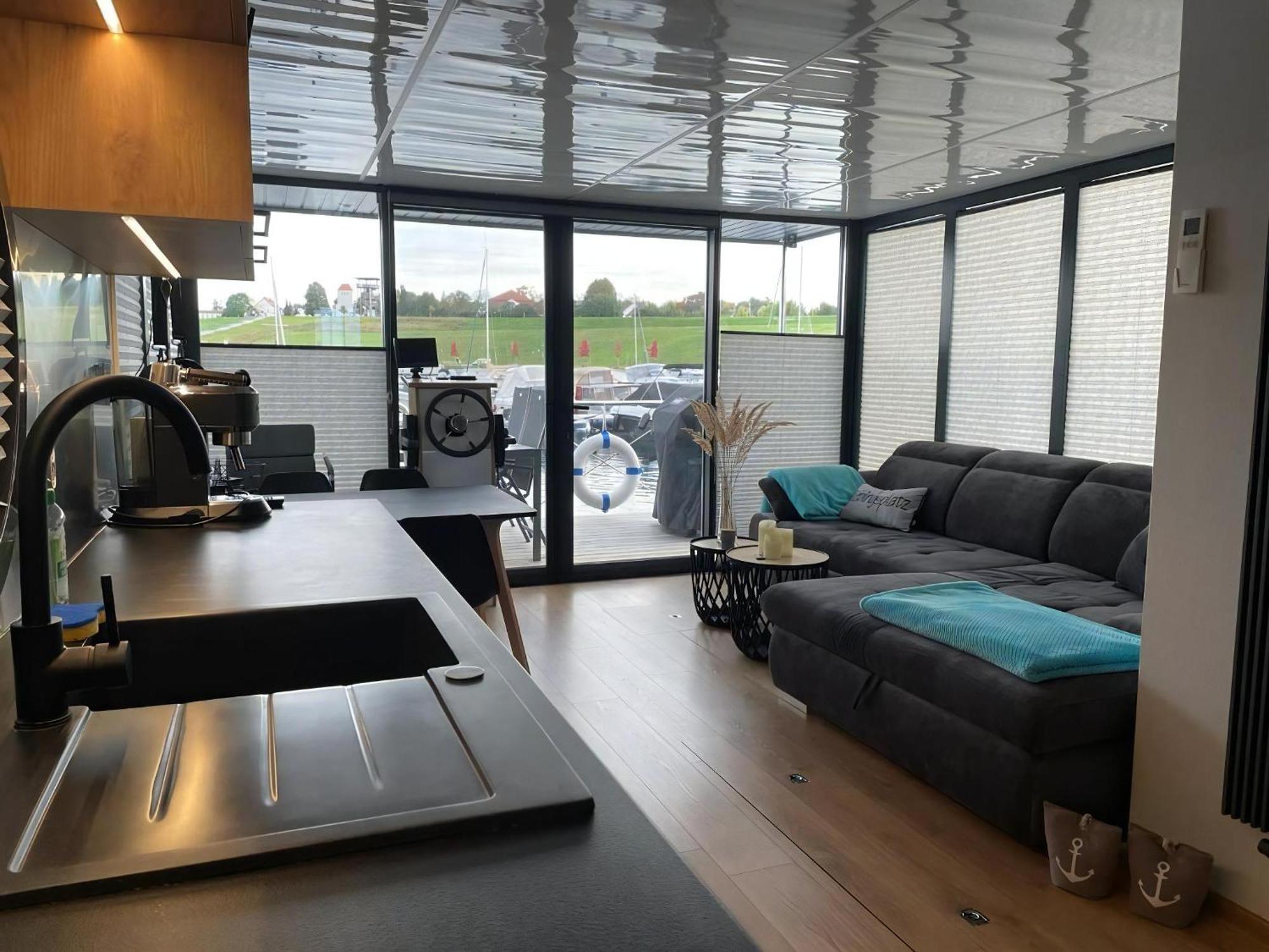 Hausboot Schiff Fuer 4 Personen Ca, 33 M Sup2 In Braunsbedra, Sachsen Anhalt Halle Saale Unstrut Region Eksteriør billede